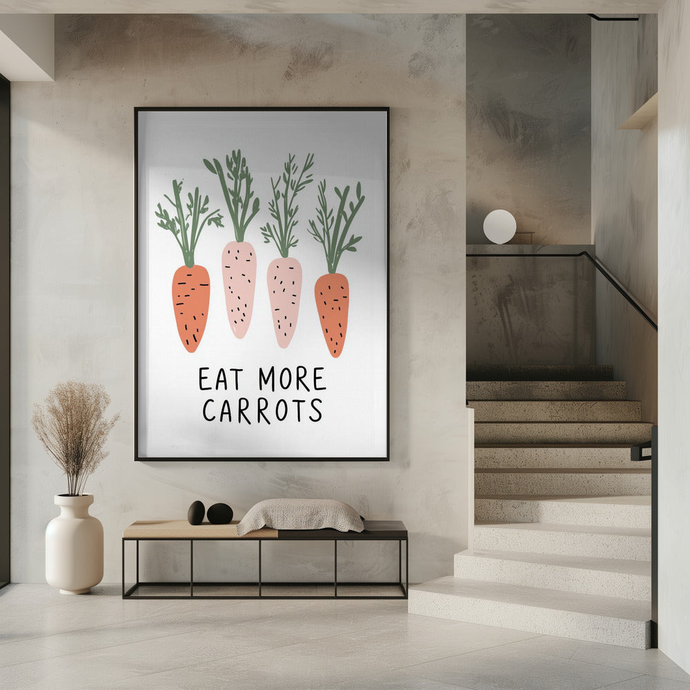 Eat More Carrots Poster