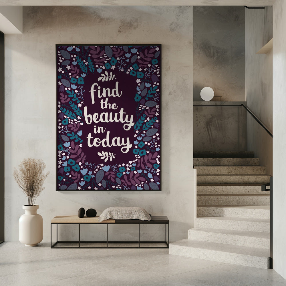 Find the beauty in today Poster