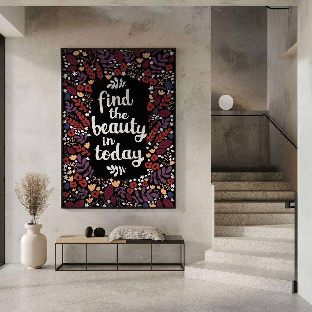 Find the beauty in today Poster