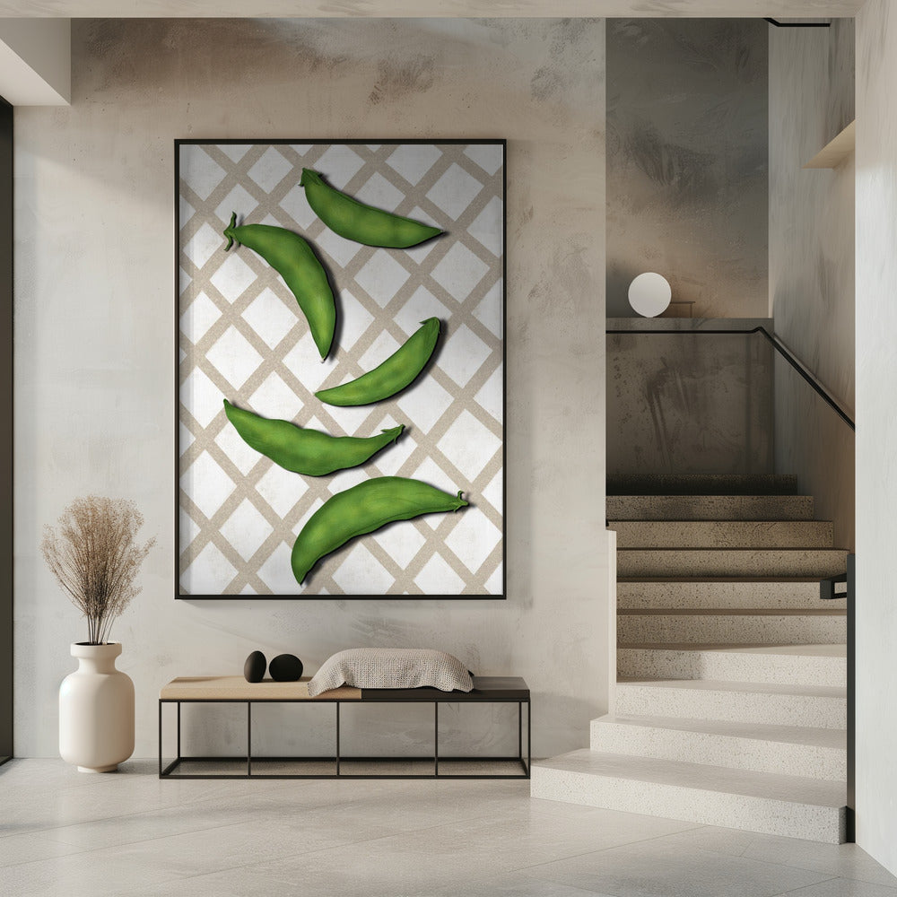 Sugar snap peas Poster