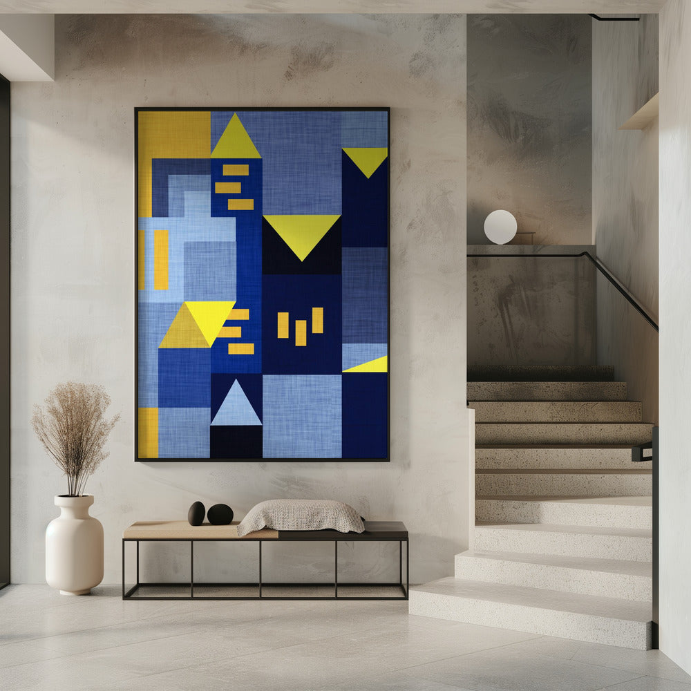 B Klee Blue - Bauhaus Poster