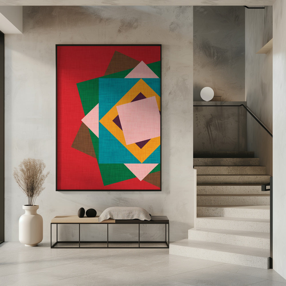 Kilim Flower - Mid Mod Poster