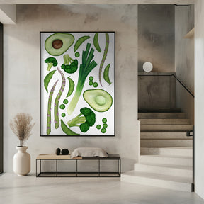 Green vegetables Poster