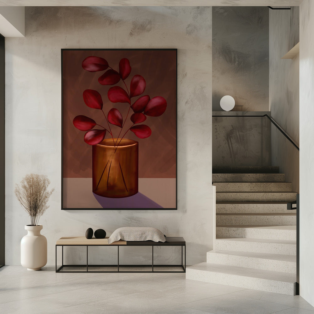 Autumn vase Poster