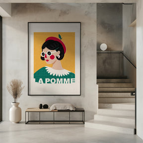 La Pomme French Fashion Portrait Poster