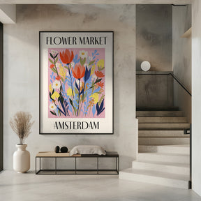 Flower Market Amsterdam Netherlands Poster