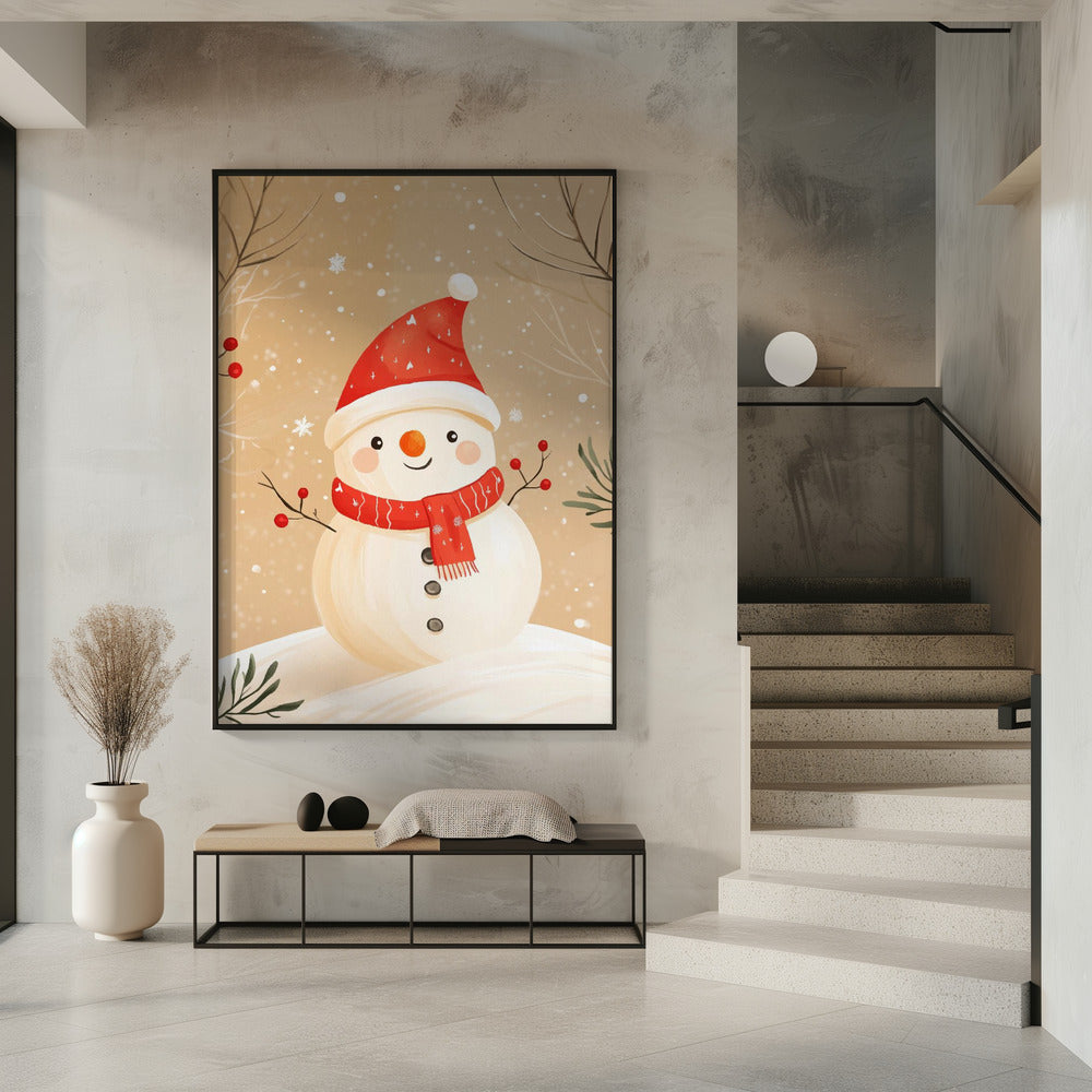 Christmas Snowman Poster