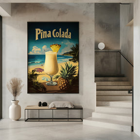 Pina Colada Vintage Poster