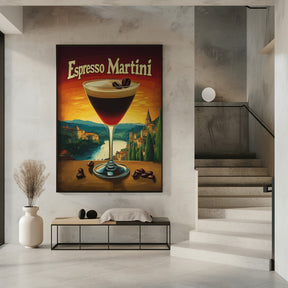 Espresso Martini Vintage Poster