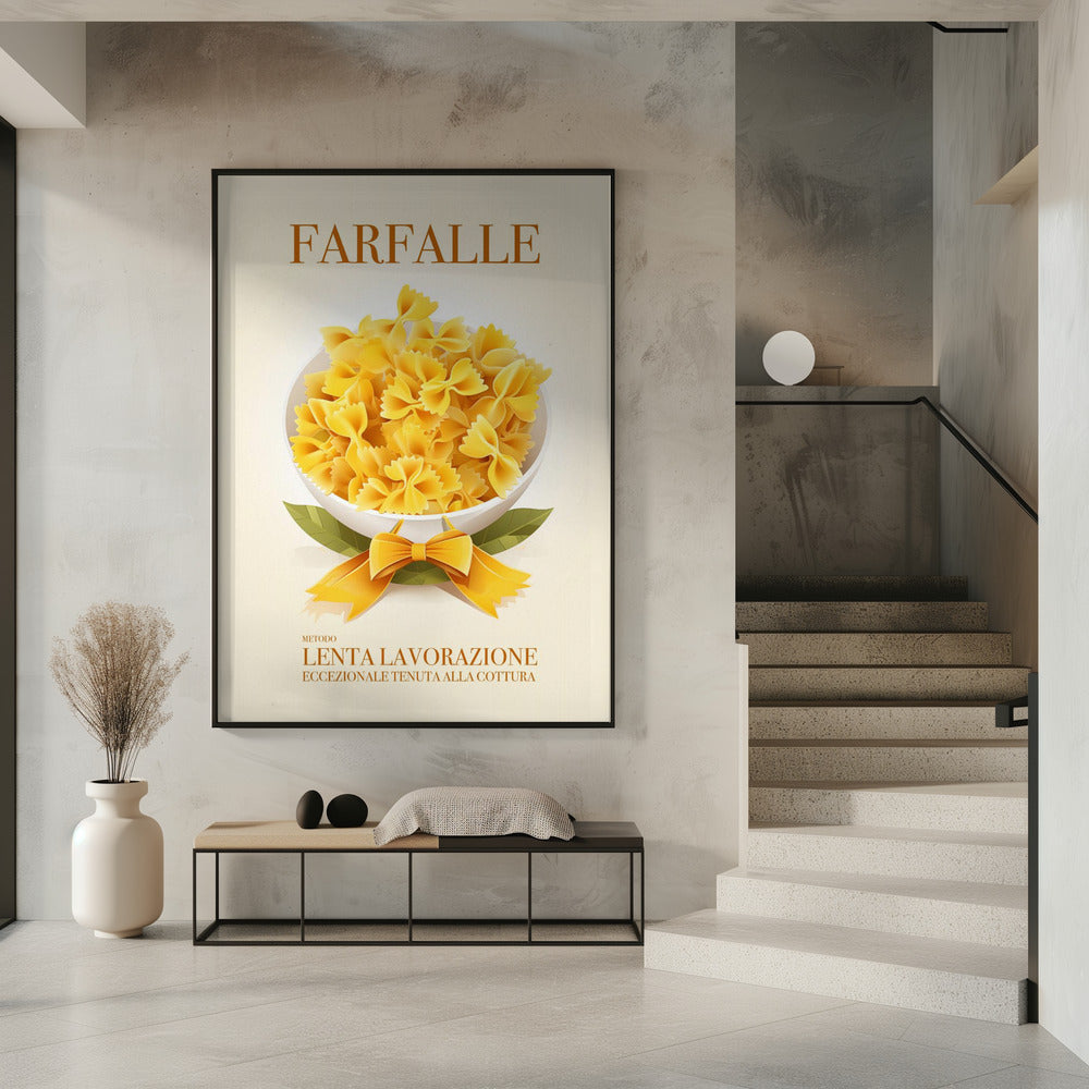 Pasta Farfalle Poster