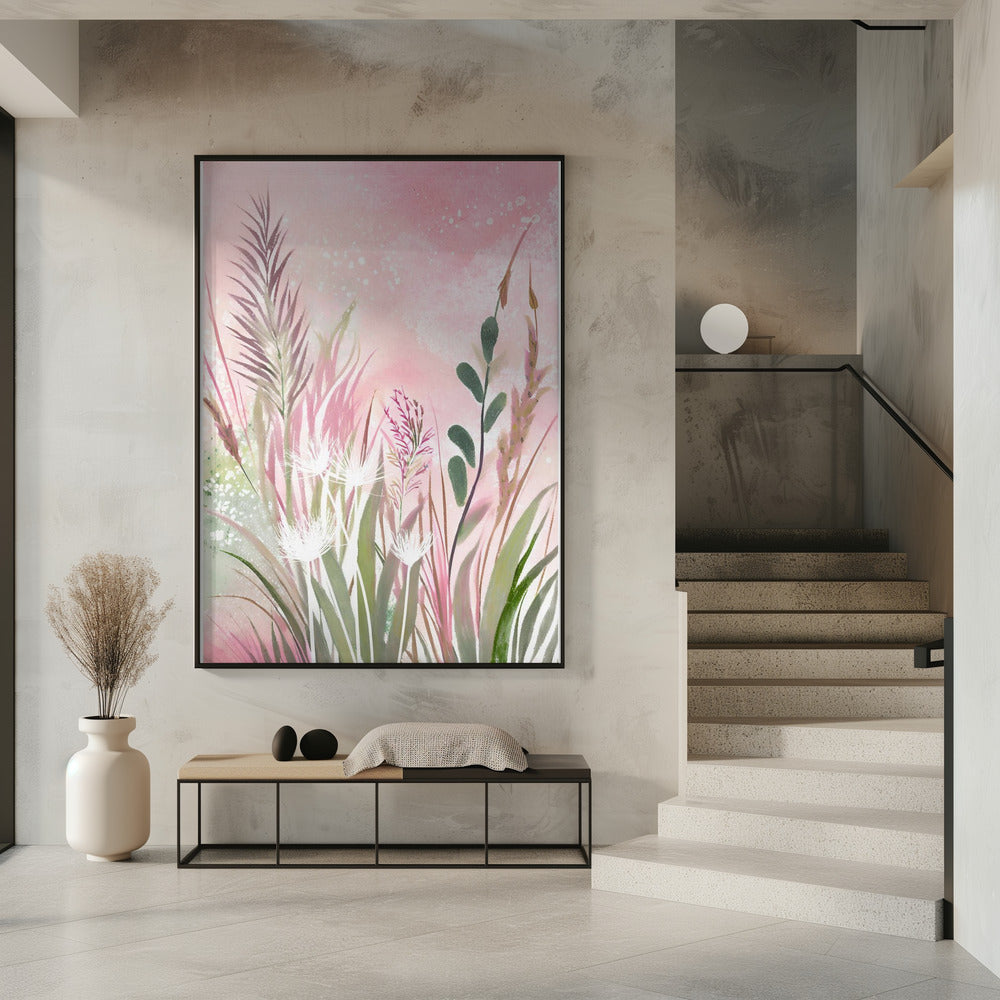 Pink and Green 32 Poster