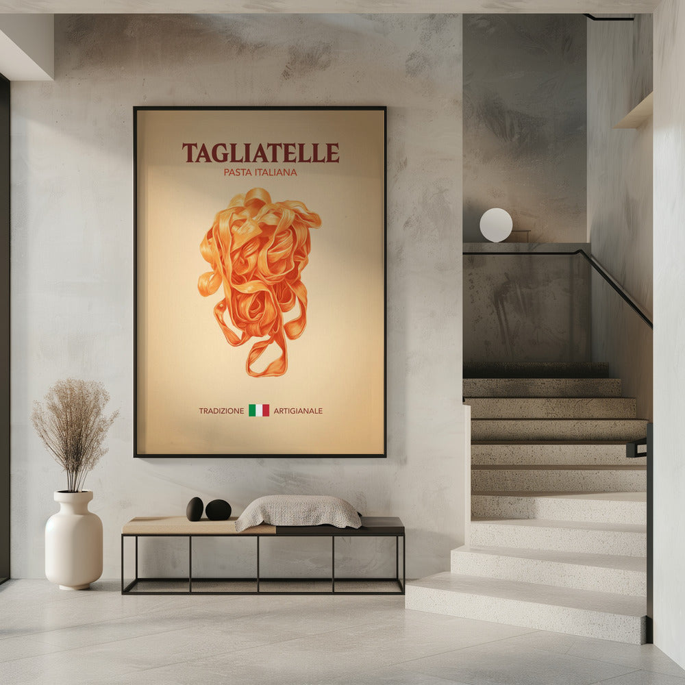 Tagliatelle Pasta Italiana Poster