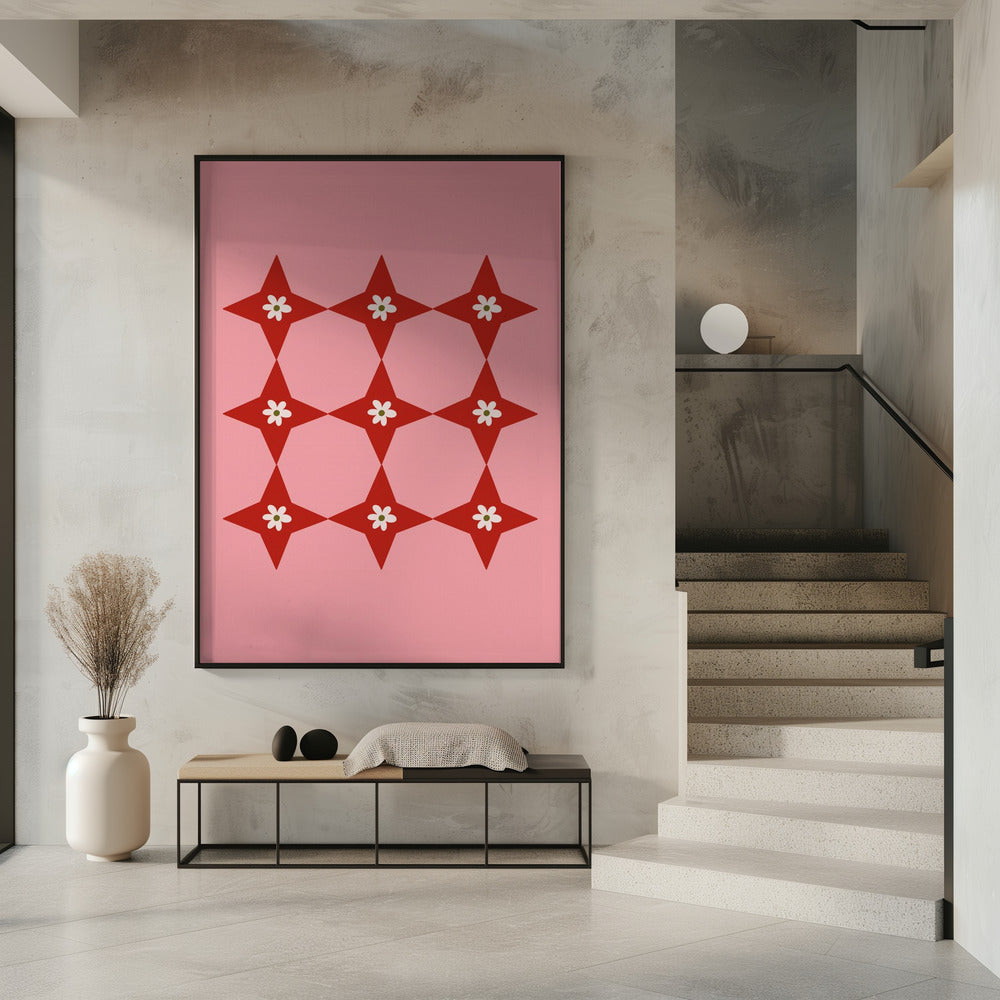 Flower Tile Poster