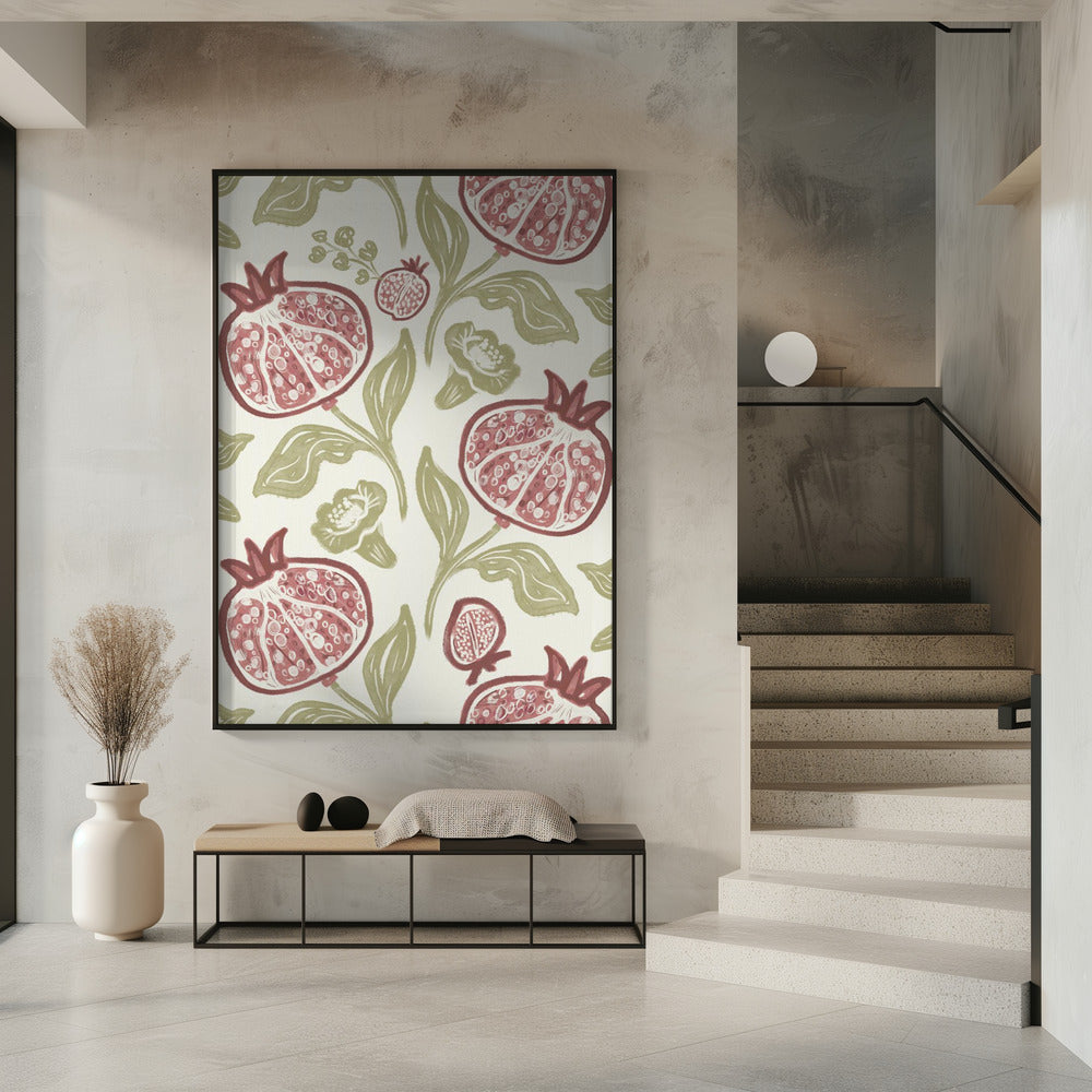 Pomegranates Pattern Poster