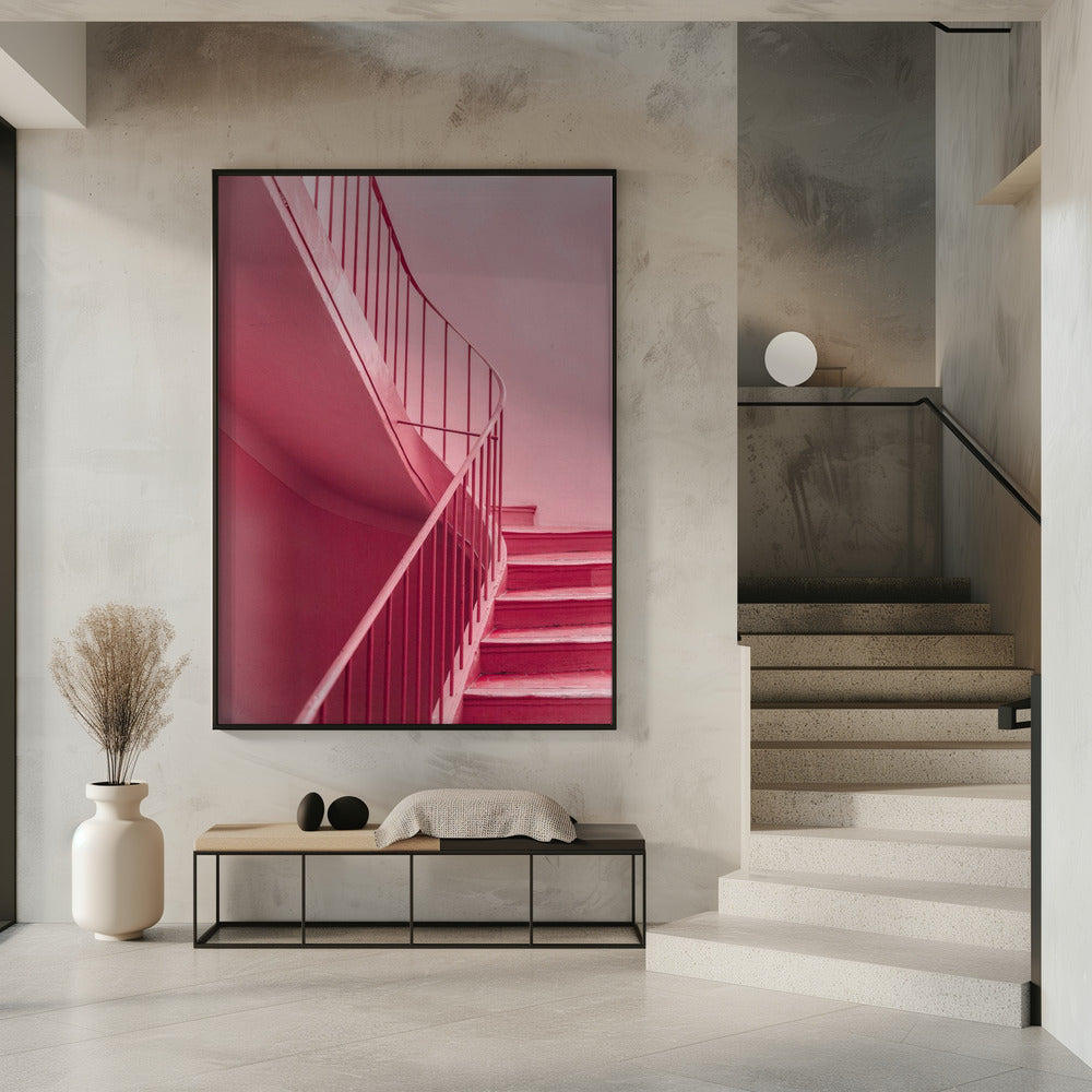 Plum Steps | Architectural Minimalism Poster