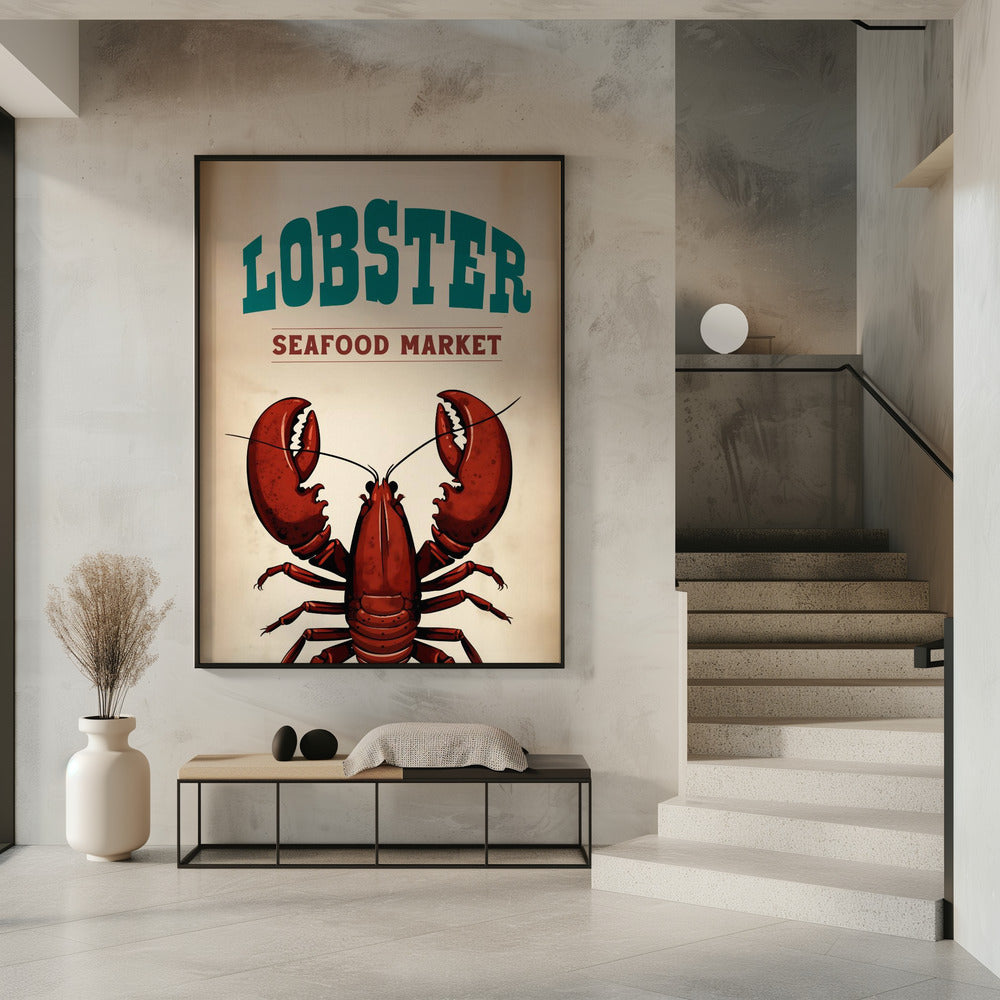 Lobster Seafood Market Poster