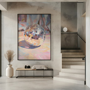 Pastel Disco Ball Poster