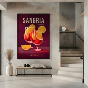 Sangria Cocktail Poster