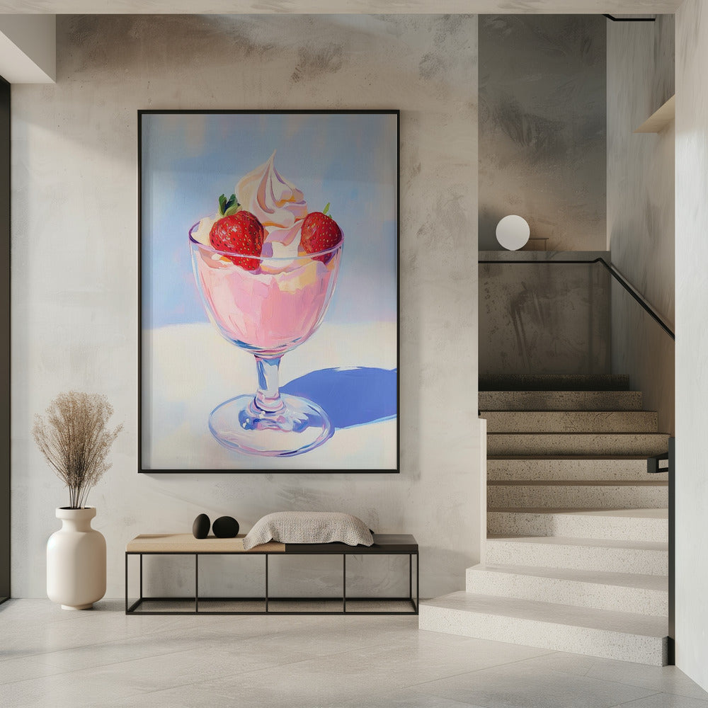 Strawberry Milk Shake Poster