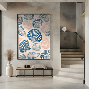 Seashell Pattern Poster