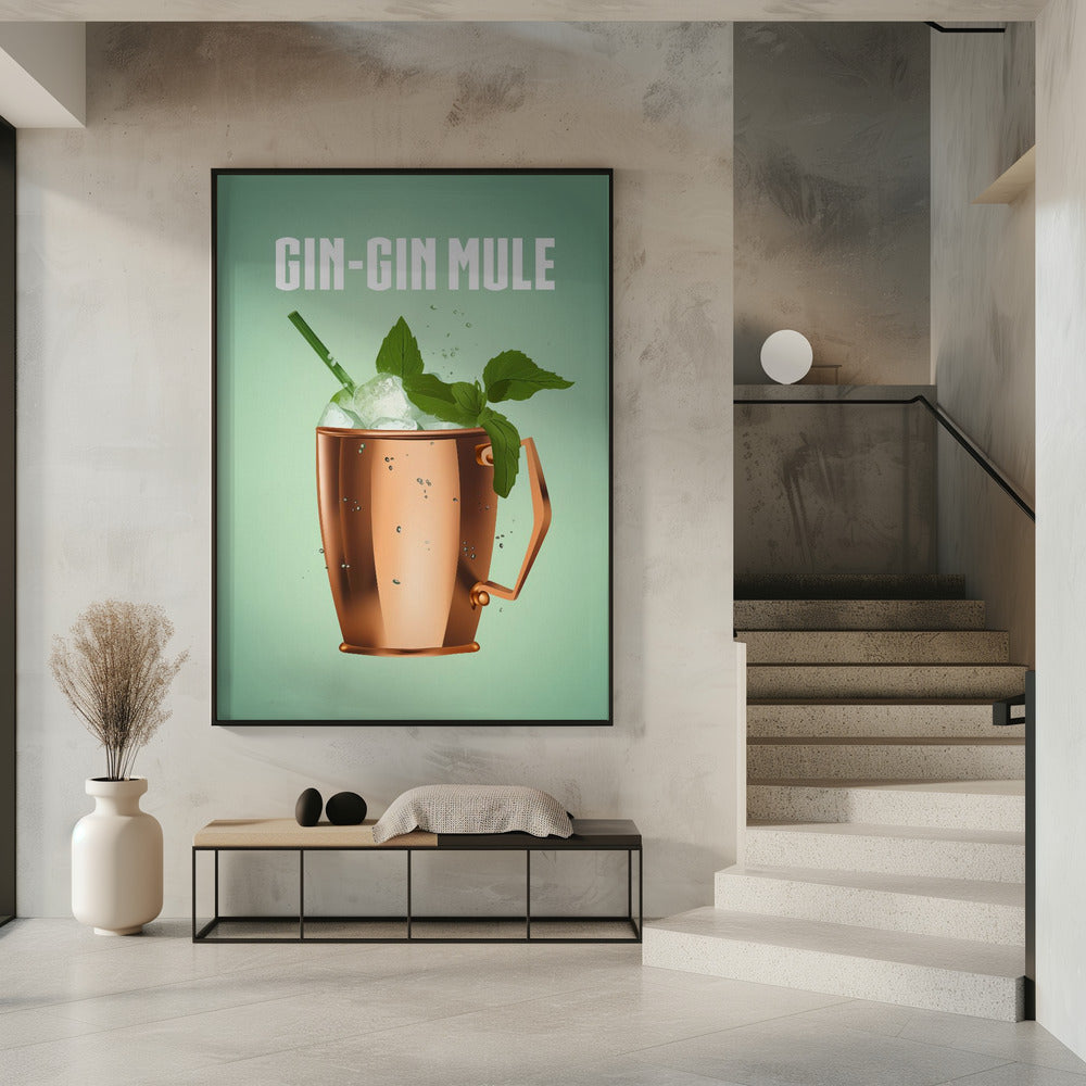 Gin Gin Mule Copper Poster