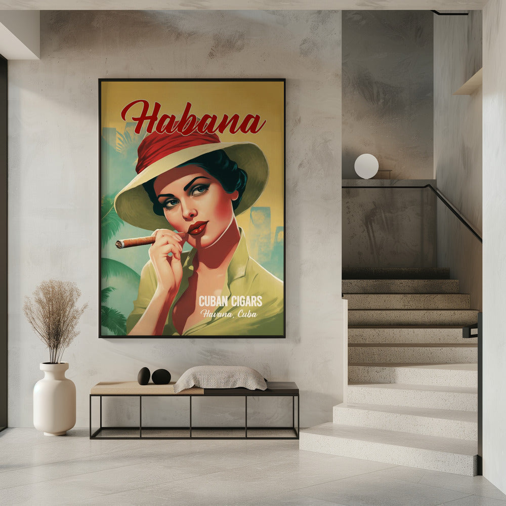 Habana - Cuban Cigars Poster