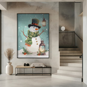 Cute Snowman No 1 Poster