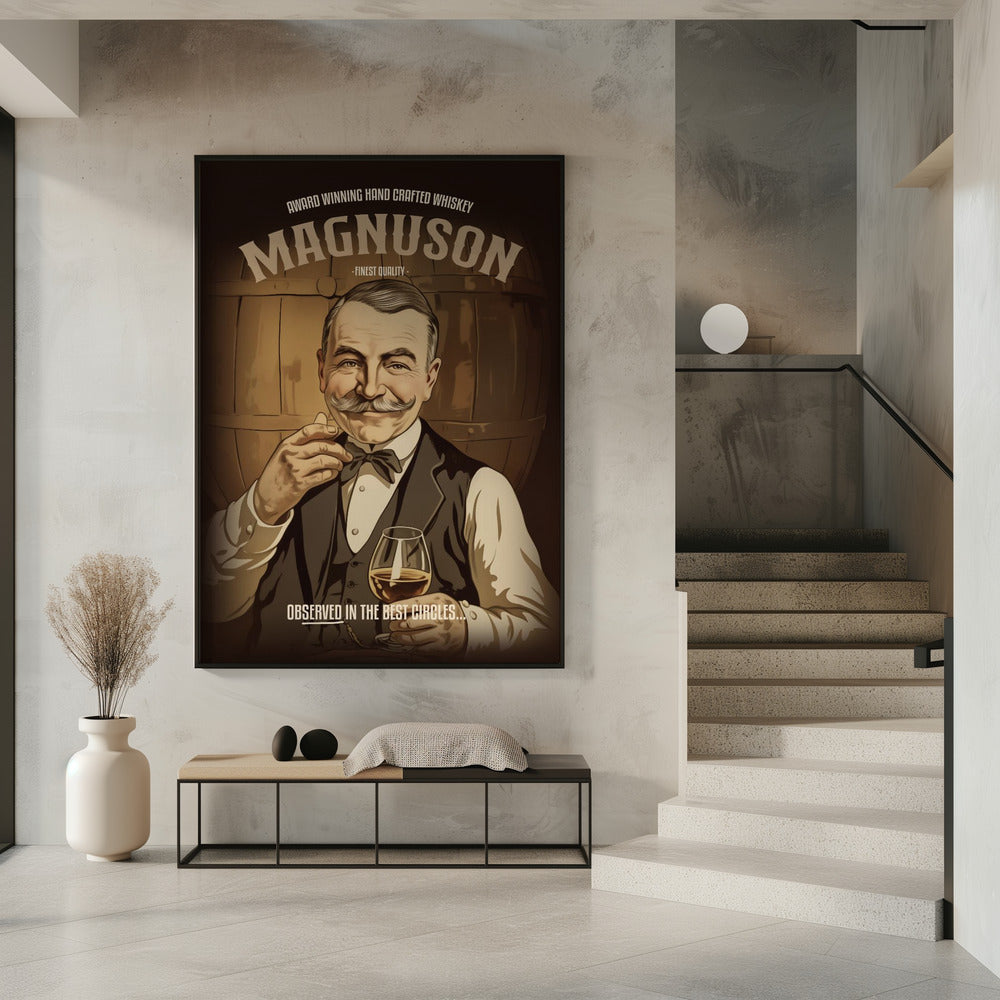 Magnuson Whiskey Poster