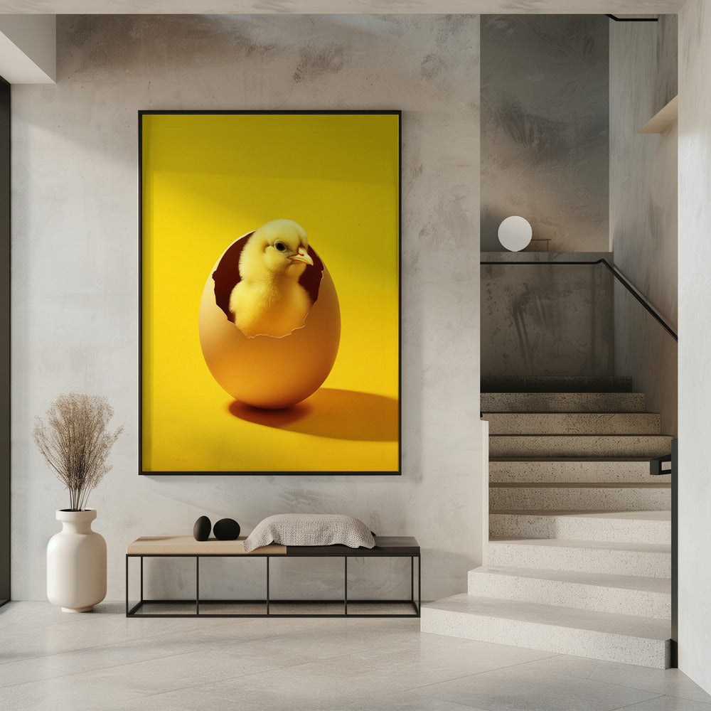 Yellow Chicken Poster