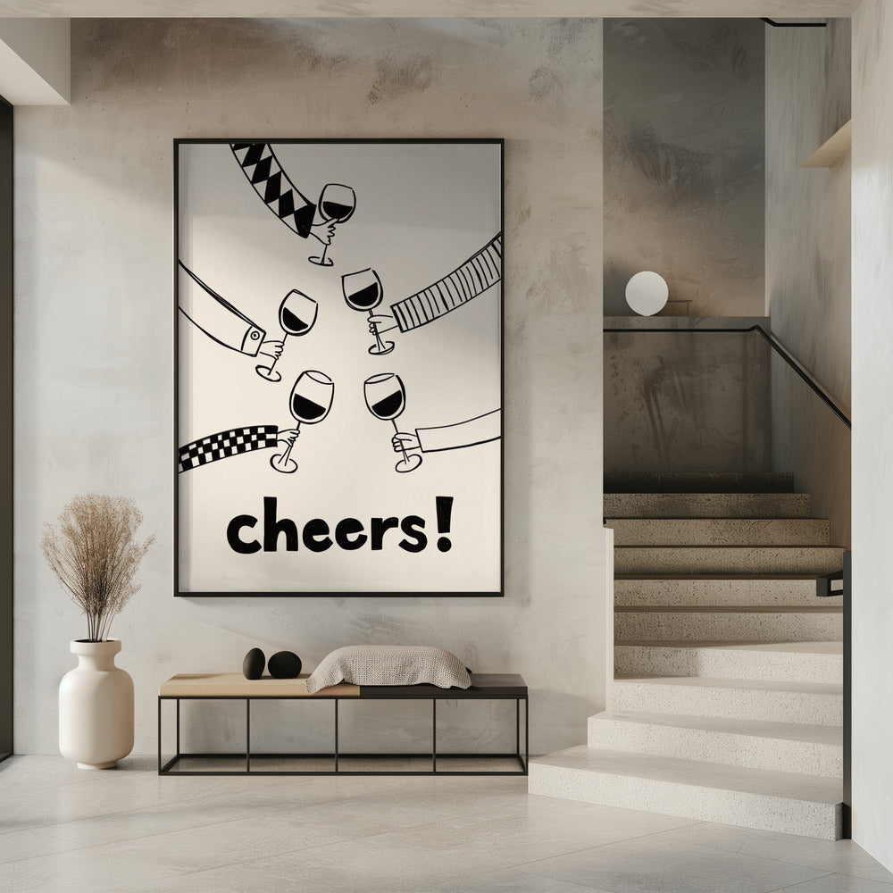 Cheers! Wine Celebration Poster