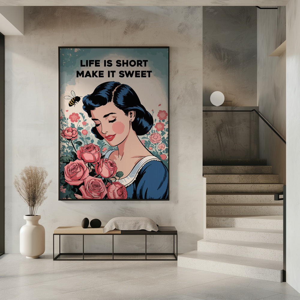 Life is short, make it sweet Poster