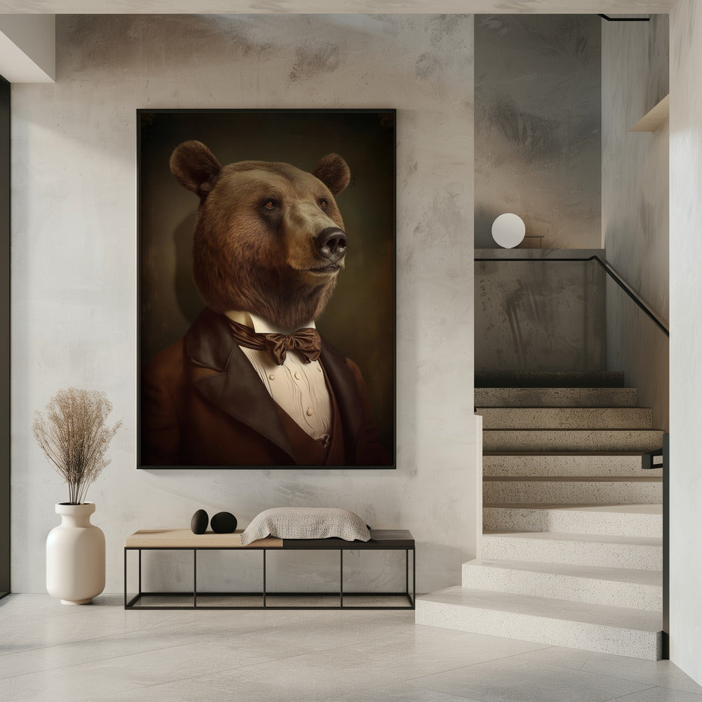 Bear Portrait Poster