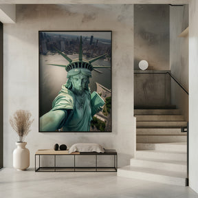 The Statue of Liberty Selfie Poster