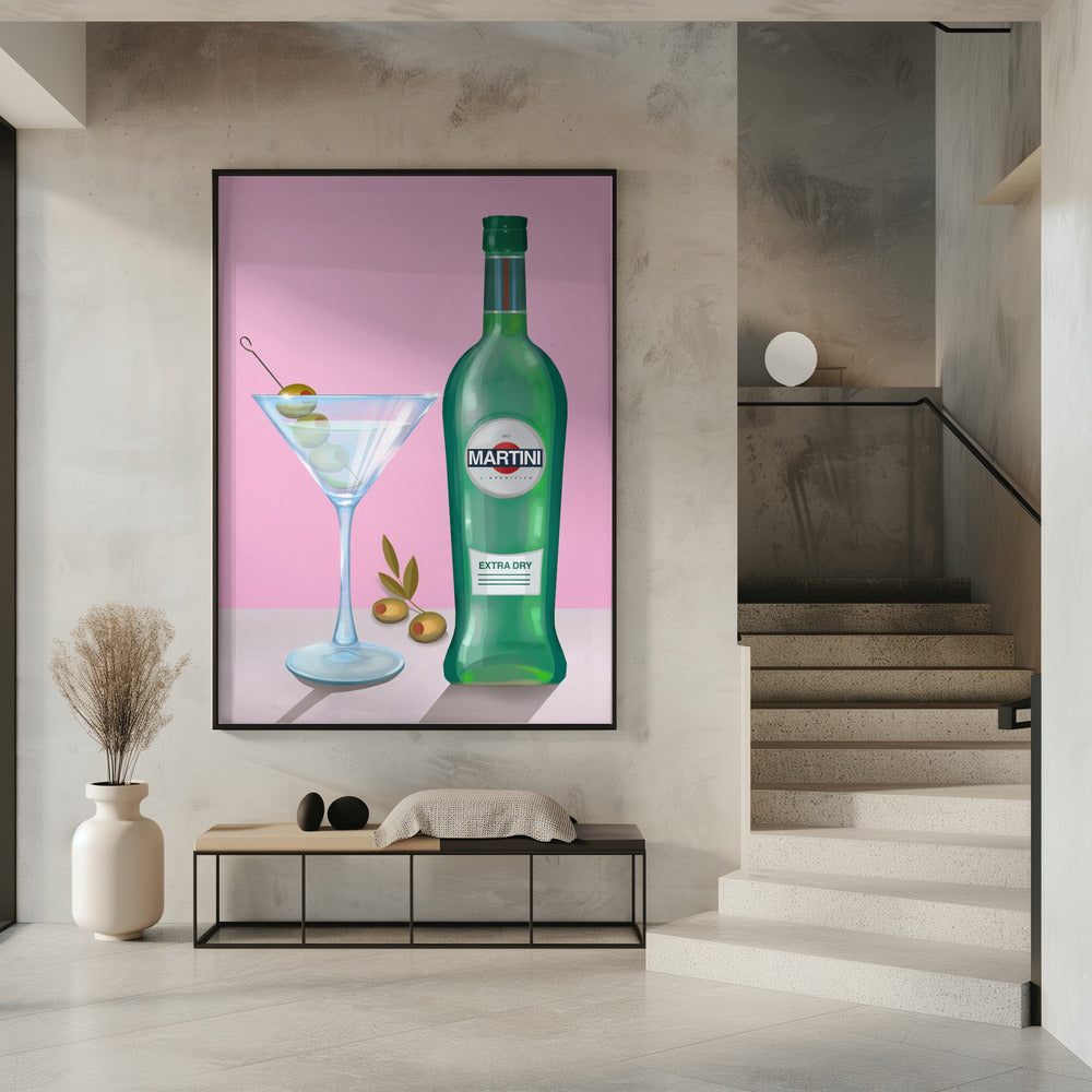 Martini Cocktail Poster