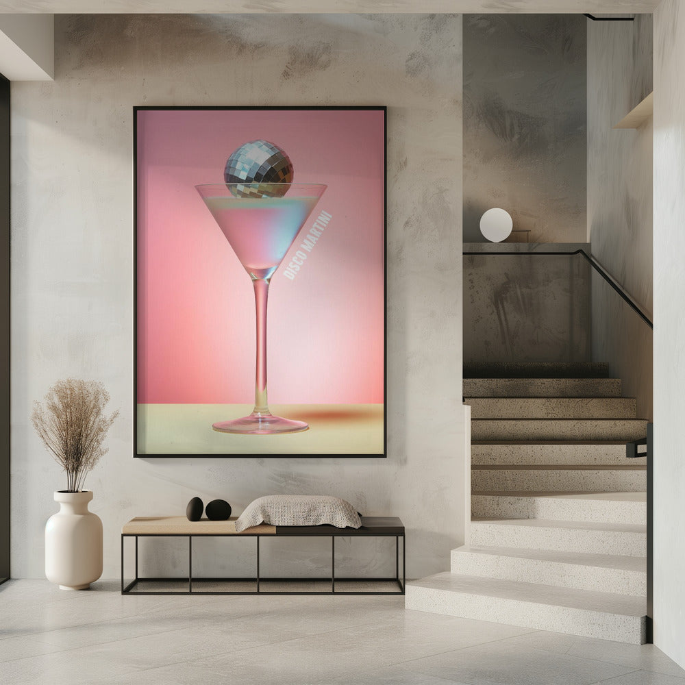 Disco Martini Poster