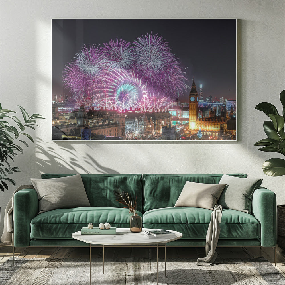 New Year Fireworks Poster