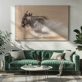 SLOW SHUTTER WILDEBEEST Poster