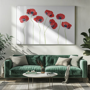 Ladybird Poppies Poster