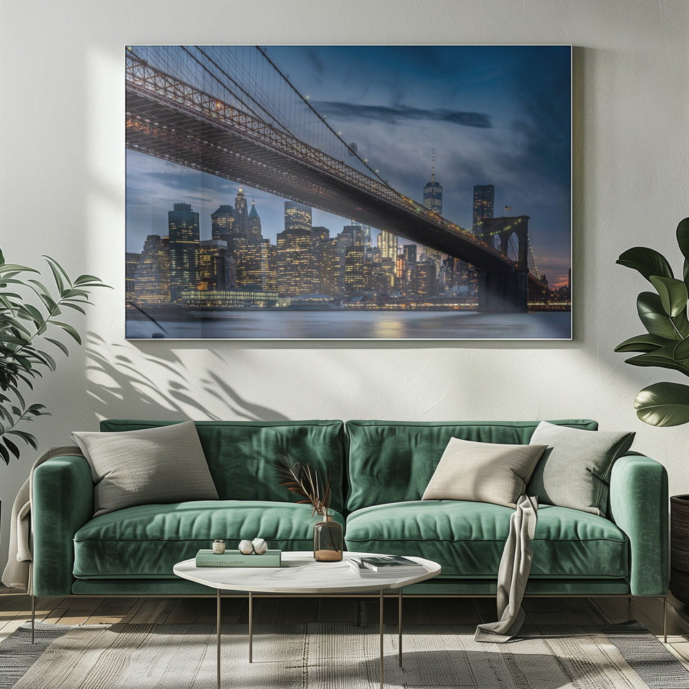 Manhattan from Dumbo Poster