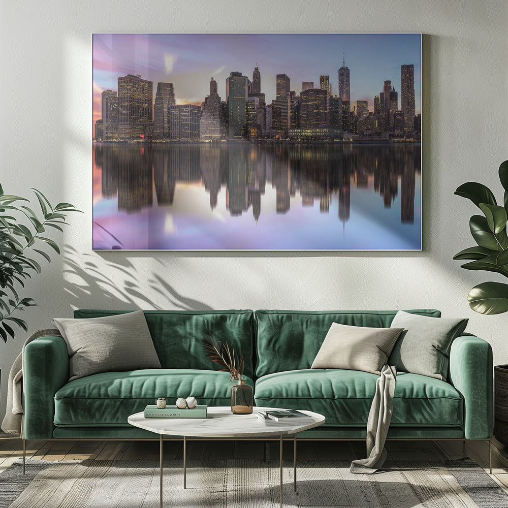 Reflections of a sleepless city Poster