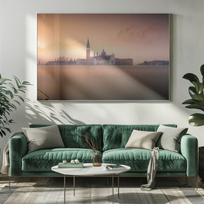 Venice pink sunrise Poster