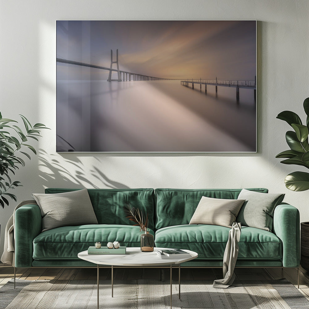 Pastel Bridge Poster