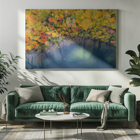 Autumn Pond Poster