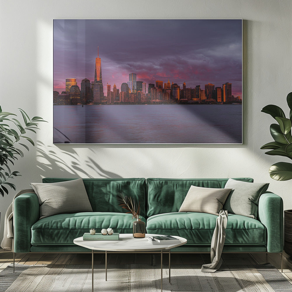 New York City Sunset Poster