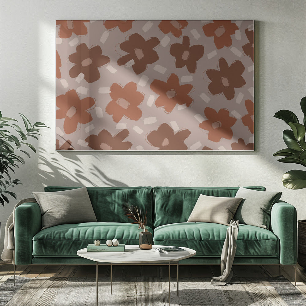 Pastel Flowers Poster