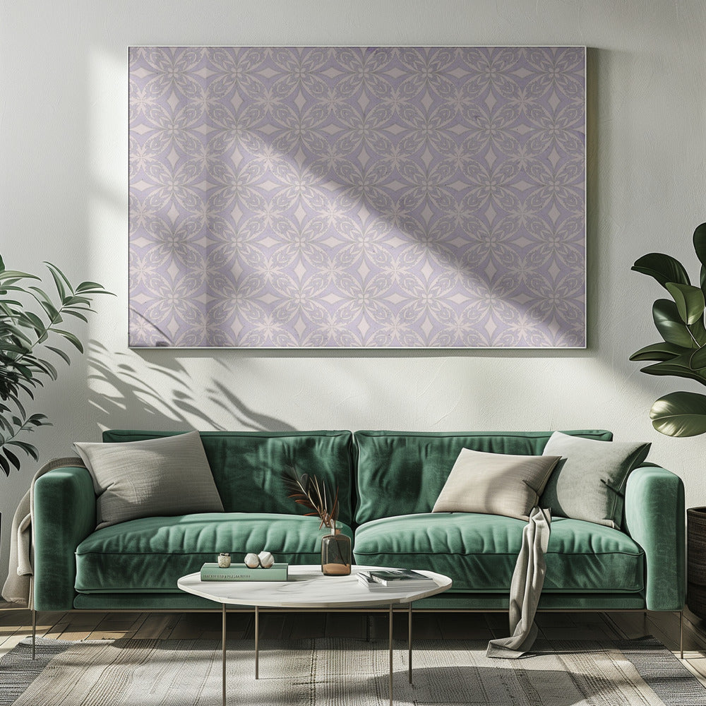 Purple Tiles Pattern Poster