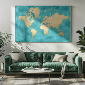 Lexy world map Poster