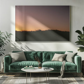 Dune Grass Sunset Horizontal Poster