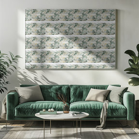 Green Beige Pattern Poster