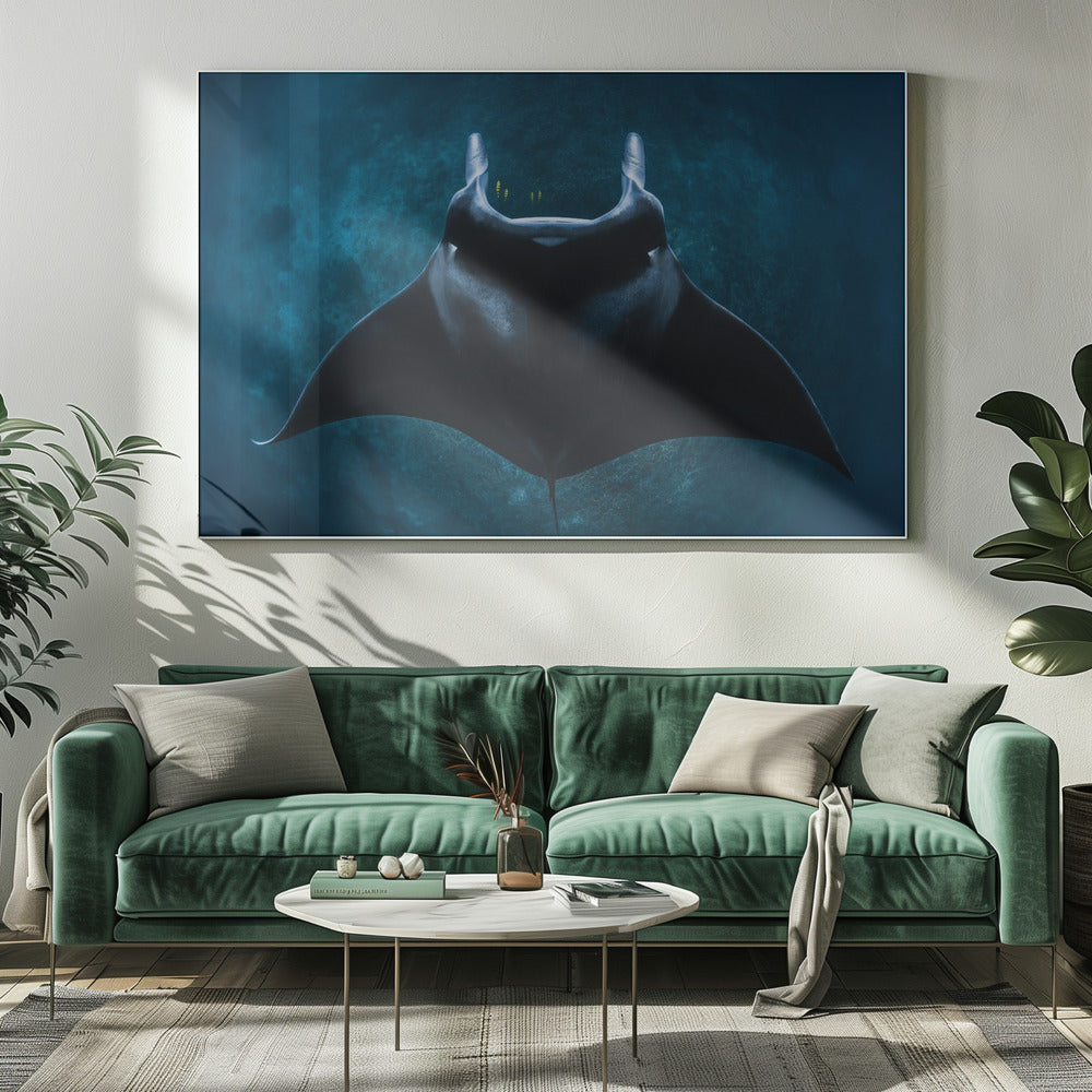 Mobula alfredi Poster